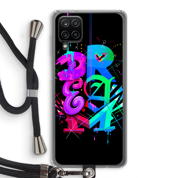 Dream: Samsung Galaxy A12 Transparant Hoesje met koord
