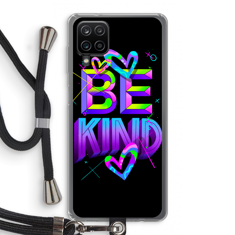Be Kind: Samsung Galaxy A12 Transparant Hoesje met koord