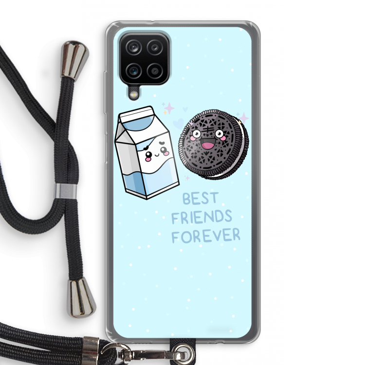 Best Friend Forever: Samsung Galaxy A12 Transparant Hoesje met koord