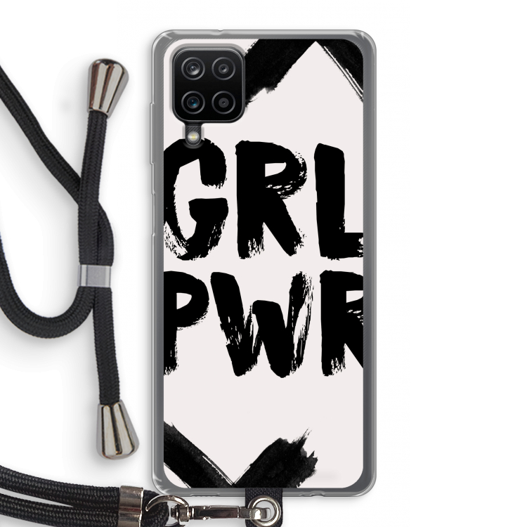 Girl Power #2: Samsung Galaxy A12 Transparant Hoesje met koord
