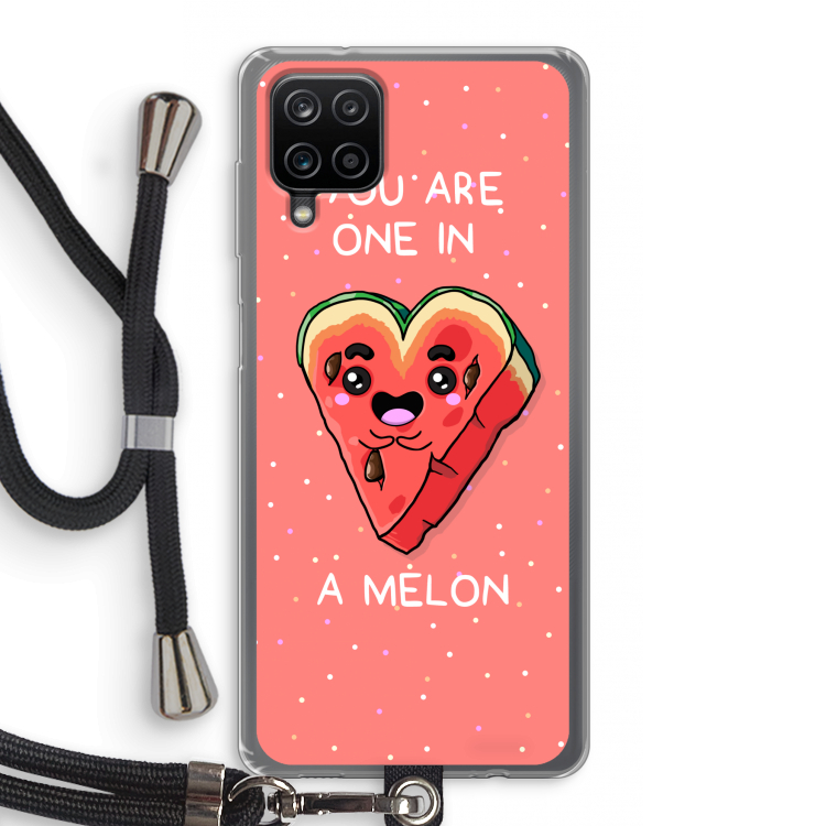 One In A Melon: Samsung Galaxy A12 Transparant Hoesje met koord