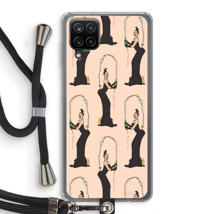 Pop Some Kim: Samsung Galaxy A12 Transparant Hoesje met koord
