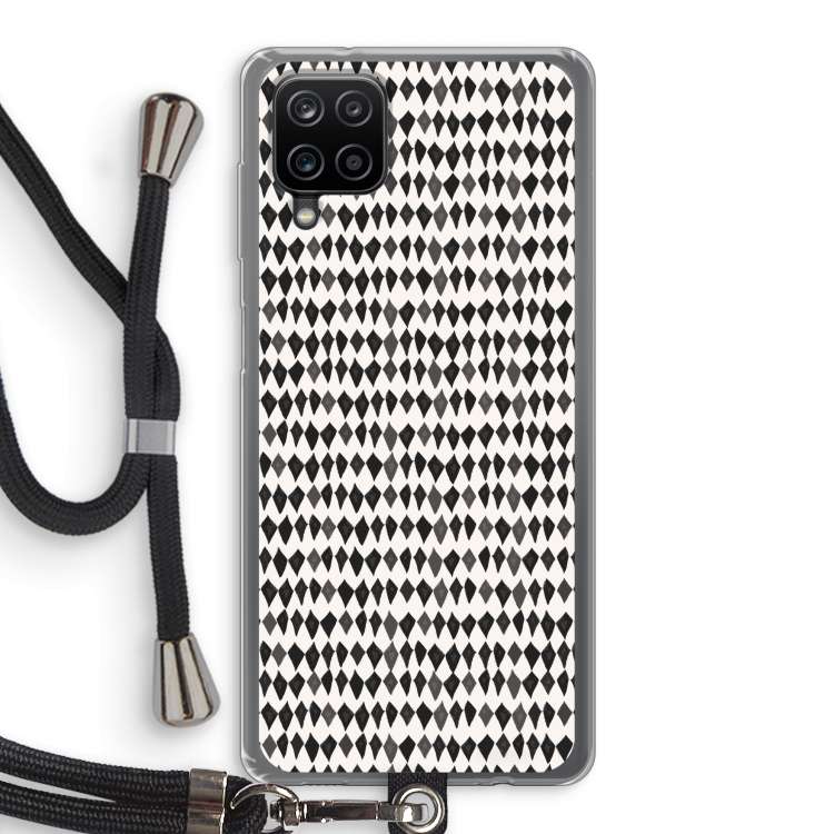 Crazy shapes: Samsung Galaxy A12 Transparant Hoesje met koord
