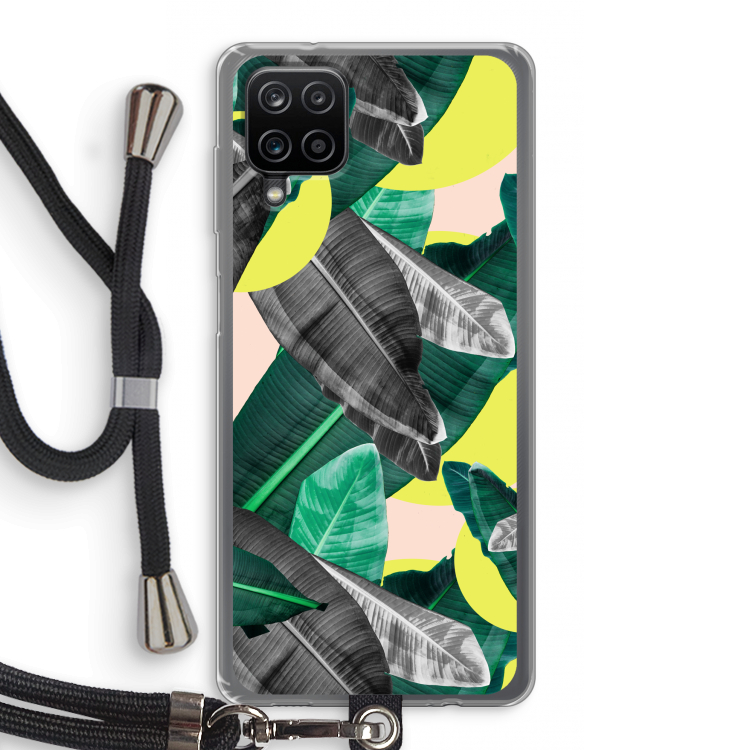 Fantasie jungle: Samsung Galaxy A12 Transparant Hoesje met koord