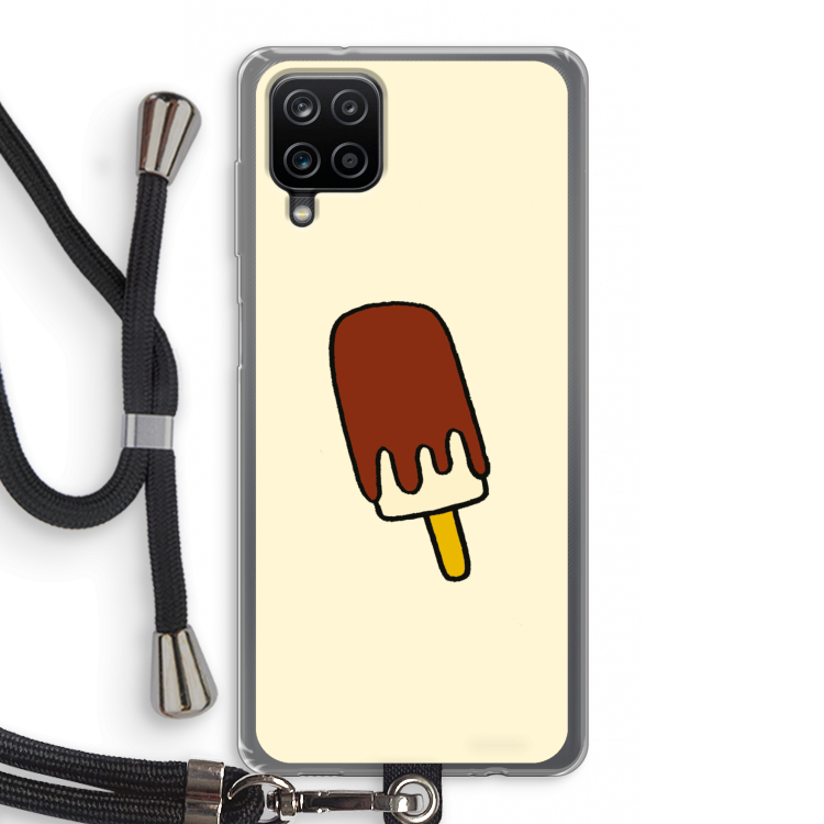 Frisco: Samsung Galaxy A12 Transparant Hoesje met koord