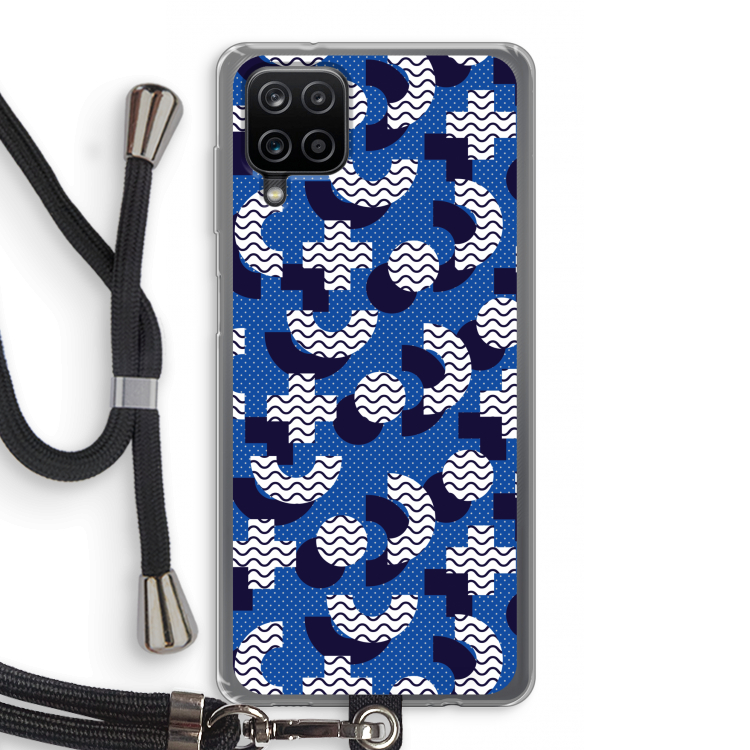 8-bit N°5: Samsung Galaxy A12 Transparant Hoesje met koord