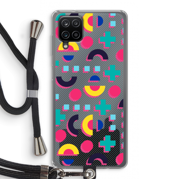 8-bit N°2: Samsung Galaxy A12 Transparant Hoesje met koord