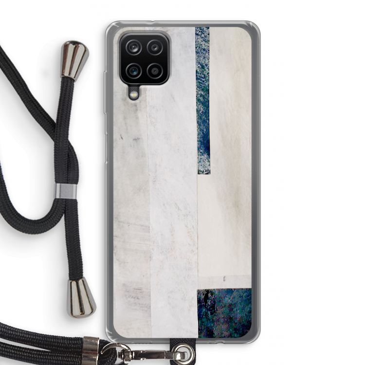 Meet you there: Samsung Galaxy A12 Transparant Hoesje met koord