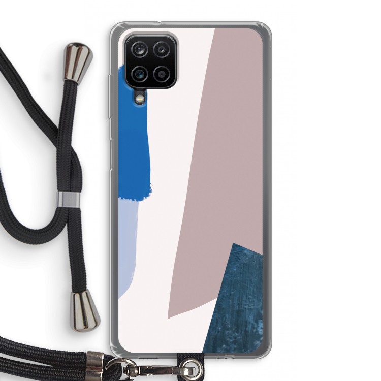 Lapis: Samsung Galaxy A12 Transparant Hoesje met koord
