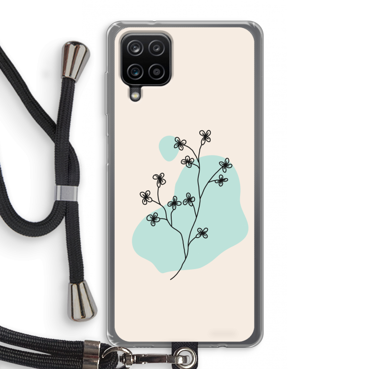 Love your petals: Samsung Galaxy A12 Transparant Hoesje met koord