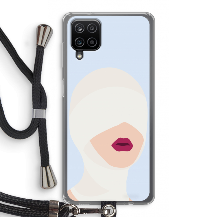 Incognito: Samsung Galaxy A12 Transparant Hoesje met koord