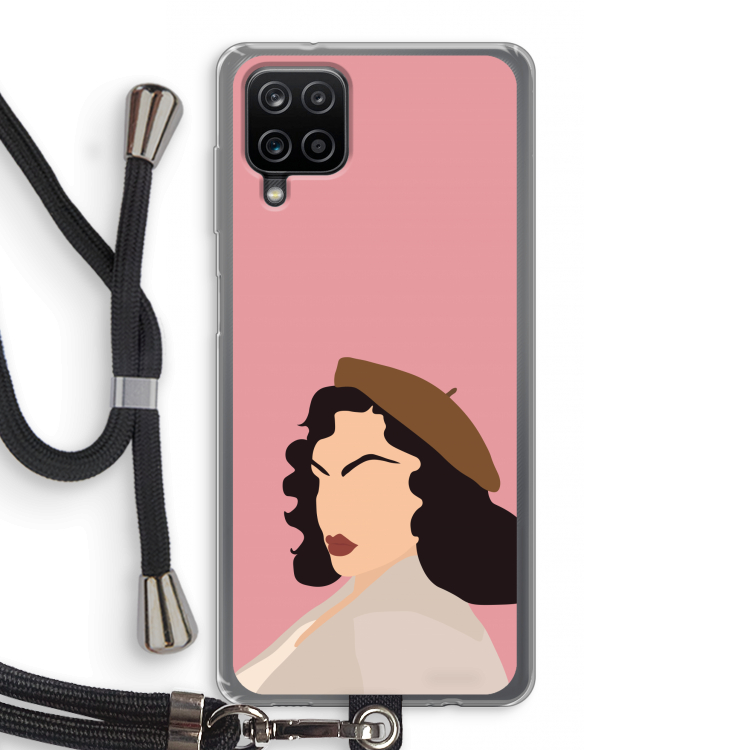 Confidence: Samsung Galaxy A12 Transparant Hoesje met koord