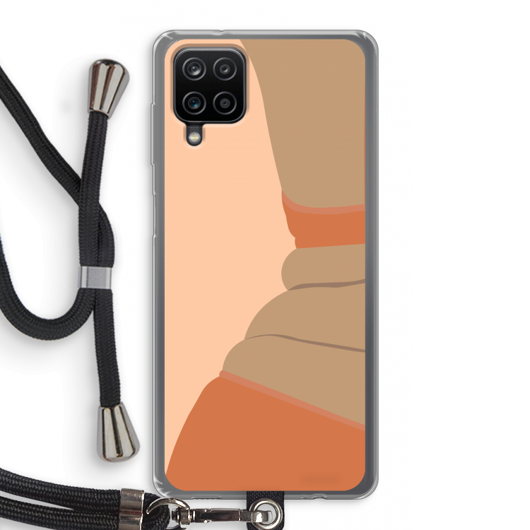 Bikini: Samsung Galaxy A12 Transparant Hoesje met koord