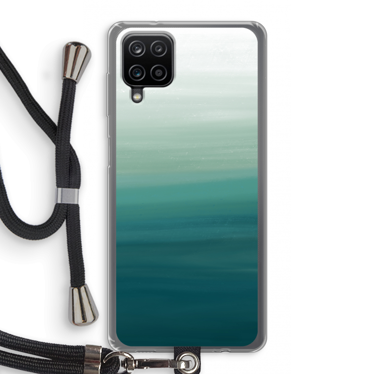 Ocean: Samsung Galaxy A12 Transparant Hoesje met koord