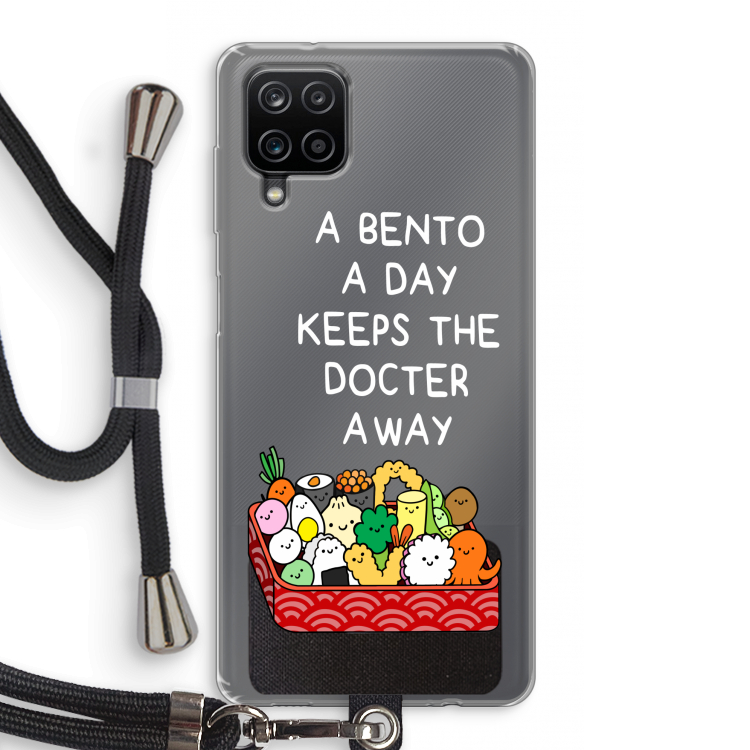 Bento a day: Samsung Galaxy A12 Transparant Hoesje met koord