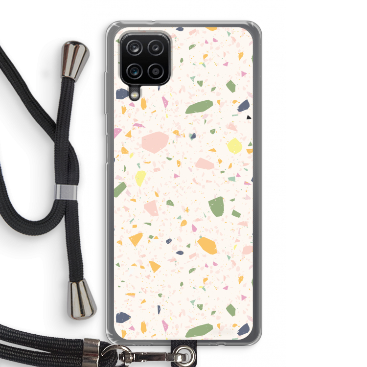 Terrazzo N°21: Samsung Galaxy A12 Transparant Hoesje met koord