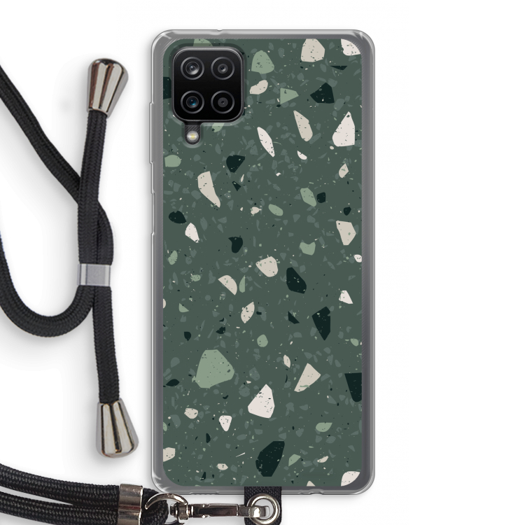 Terrazzo N°19: Samsung Galaxy A12 Transparant Hoesje met koord