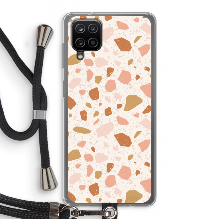 Terrazzo N°18: Samsung Galaxy A12 Transparant Hoesje met koord