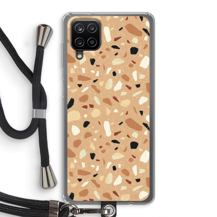 Terrazzo N°17: Samsung Galaxy A12 Transparant Hoesje met koord