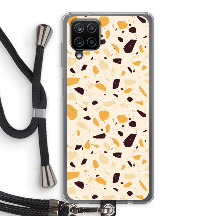 Terrazzo N°13: Samsung Galaxy A12 Transparant Hoesje met koord