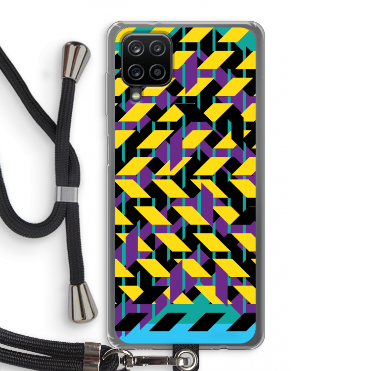 Skew Bee 3: Samsung Galaxy A12 Transparant Hoesje met koord