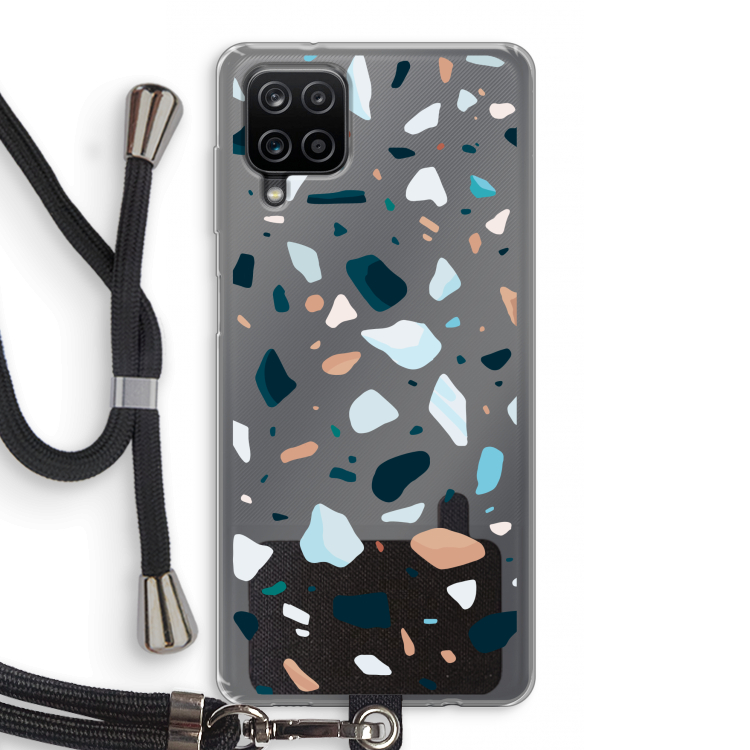 Terrazzo N°13: Samsung Galaxy A12 Transparant Hoesje met koord