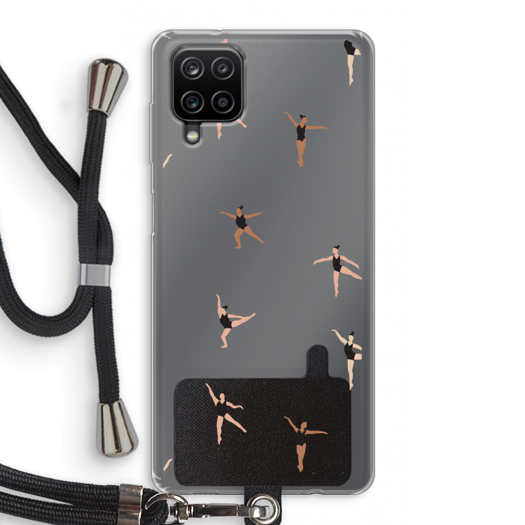 Dancing #1: Samsung Galaxy A12 Transparant Hoesje met koord