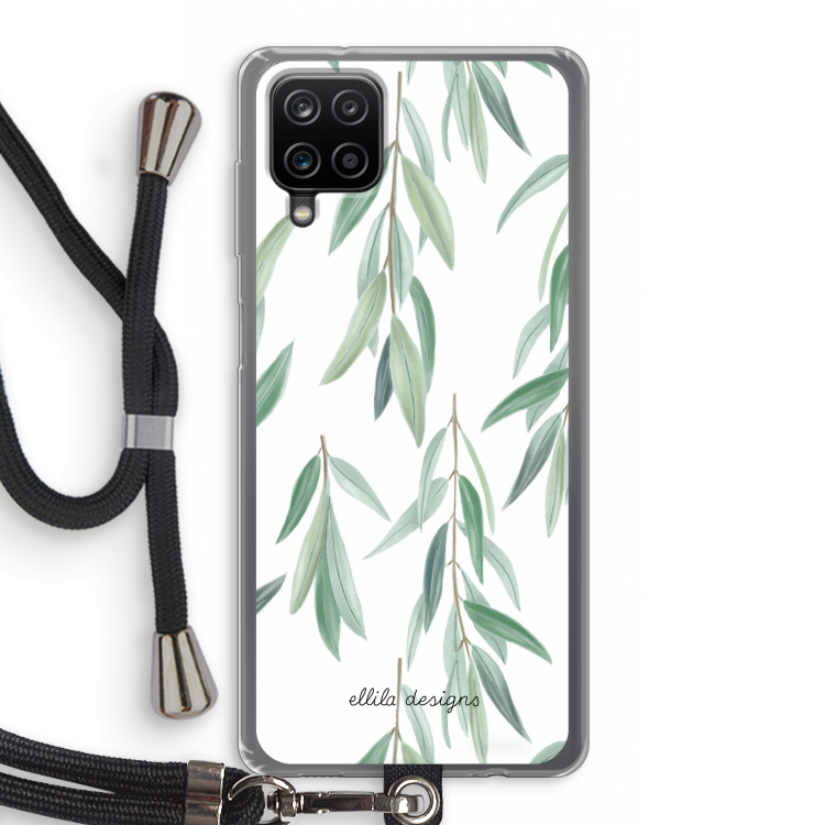 Branch up your life: Samsung Galaxy A12 Transparant Hoesje met koord