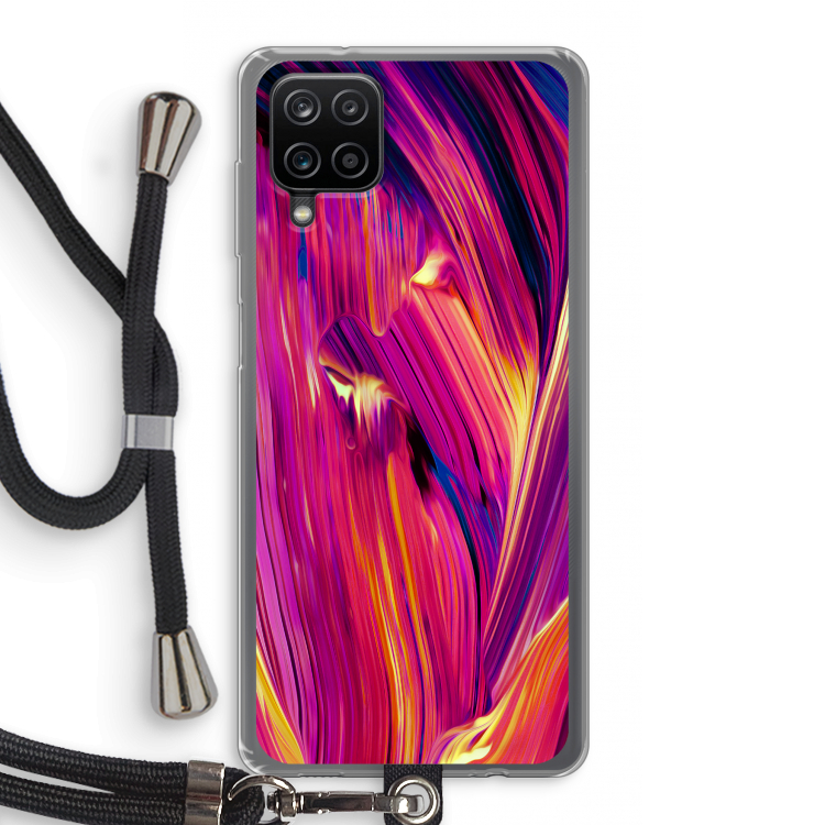 Phoenix: Samsung Galaxy A12 Transparant Hoesje met koord