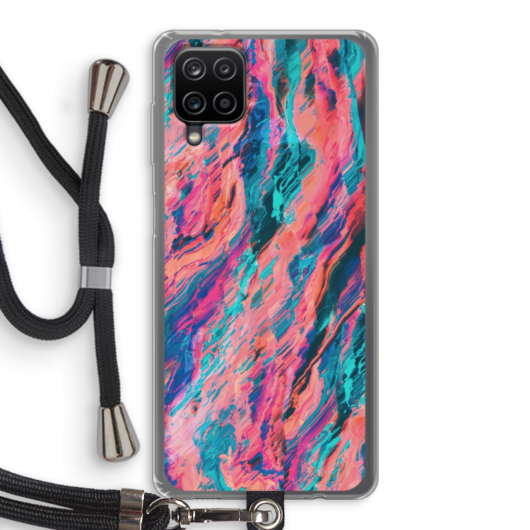 Electric Times: Samsung Galaxy A12 Transparant Hoesje met koord