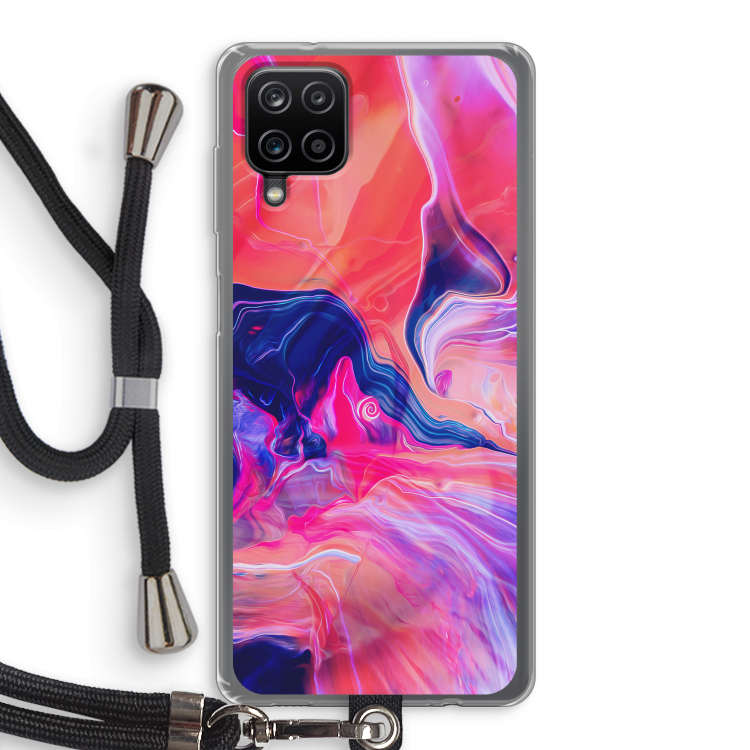 Earth And Ocean: Samsung Galaxy A12 Transparant Hoesje met koord