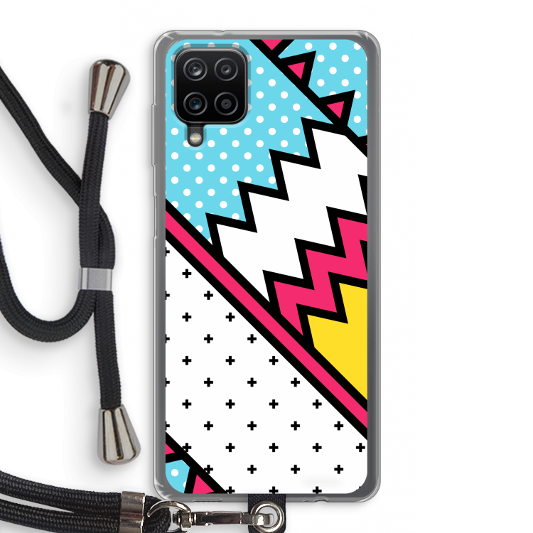 Pop Art #2: Samsung Galaxy A12 Transparant Hoesje met koord