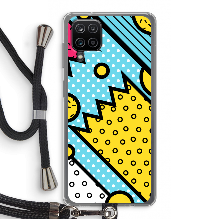 Pop Art #1: Samsung Galaxy A12 Transparant Hoesje met koord