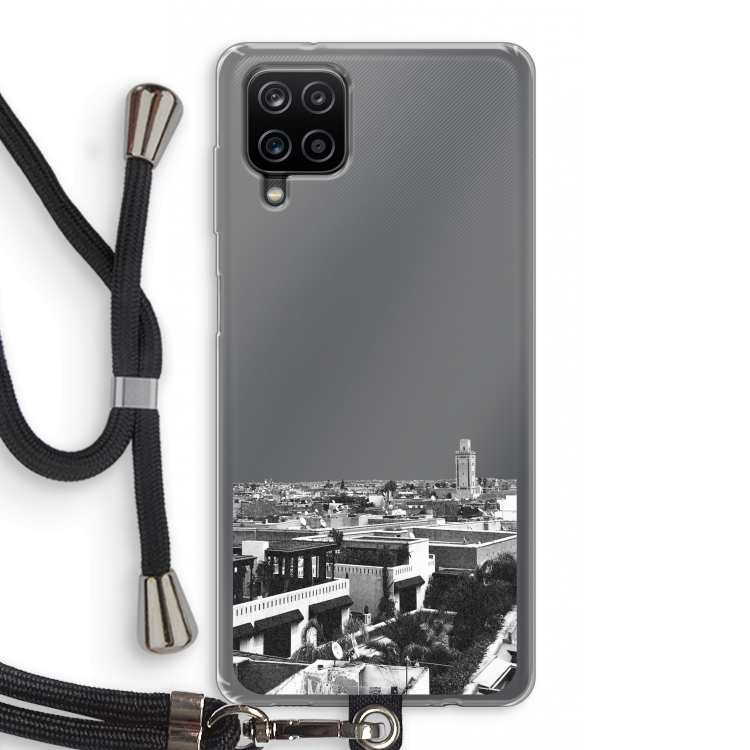 Marrakech Skyline : Samsung Galaxy A12 Transparant Hoesje met koord