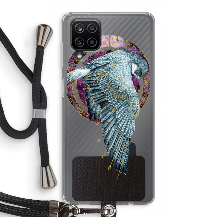 Golden Falcon: Samsung Galaxy A12 Transparant Hoesje met koord