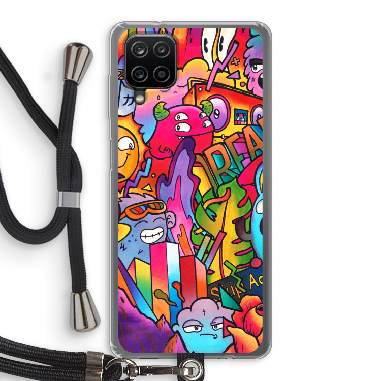 Dreams: Samsung Galaxy A12 Transparant Hoesje met koord