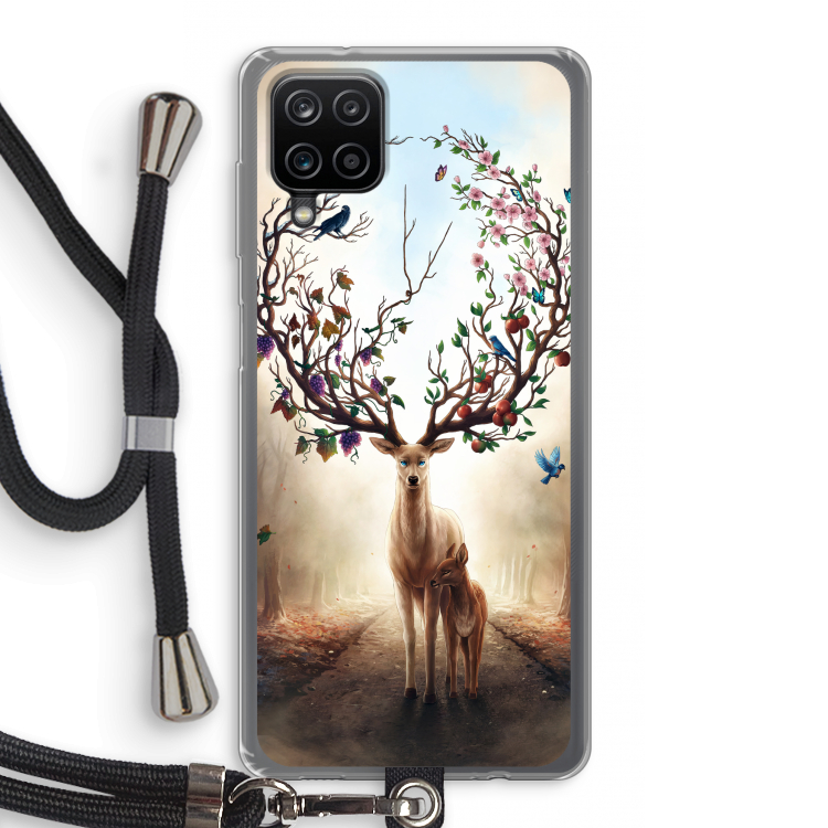 Seasons Change: Samsung Galaxy A12 Transparant Hoesje met koord