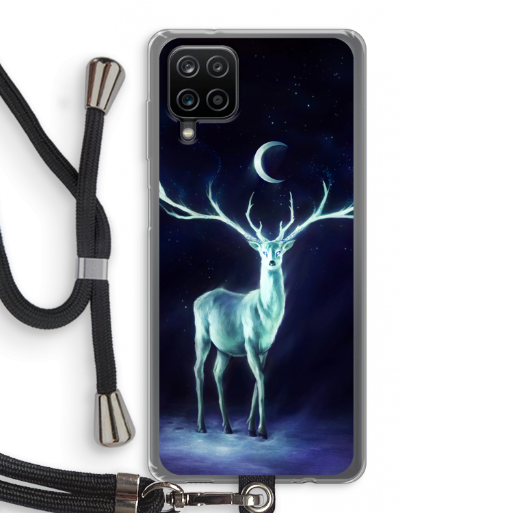 Nightbringer: Samsung Galaxy A12 Transparant Hoesje met koord