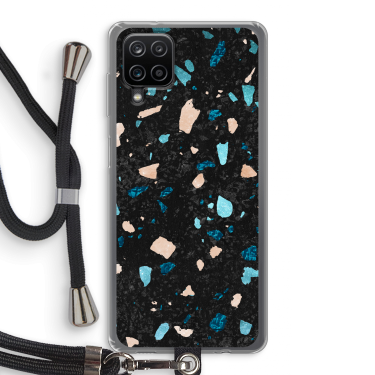 Terrazzo N°11: Samsung Galaxy A12 Transparant Hoesje met koord