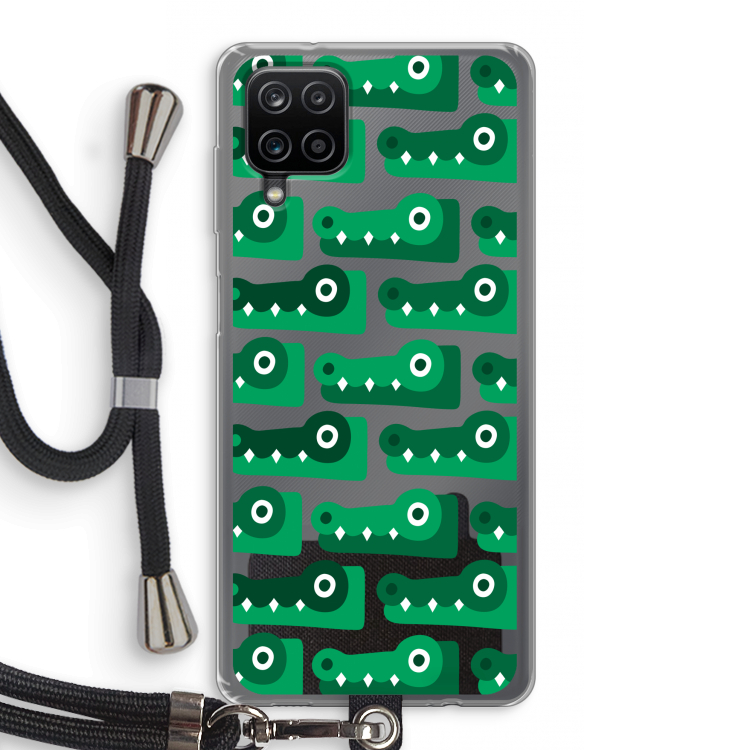Crocs: Samsung Galaxy A12 Transparant Hoesje met koord