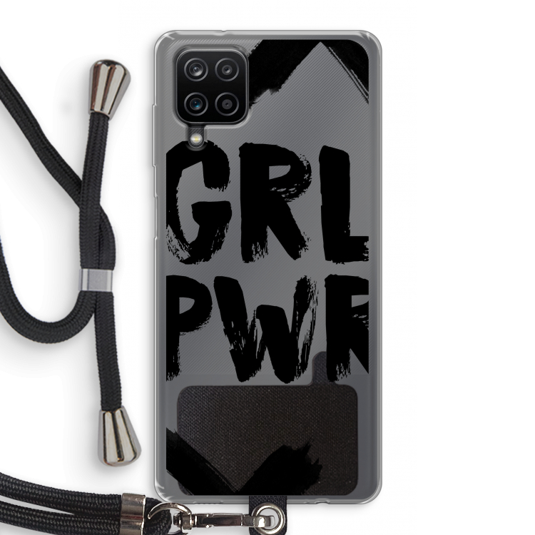 Girl Power #2: Samsung Galaxy A12 Transparant Hoesje met koord