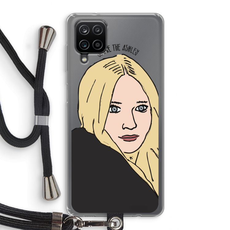 Ashley: Samsung Galaxy A12 Transparant Hoesje met koord