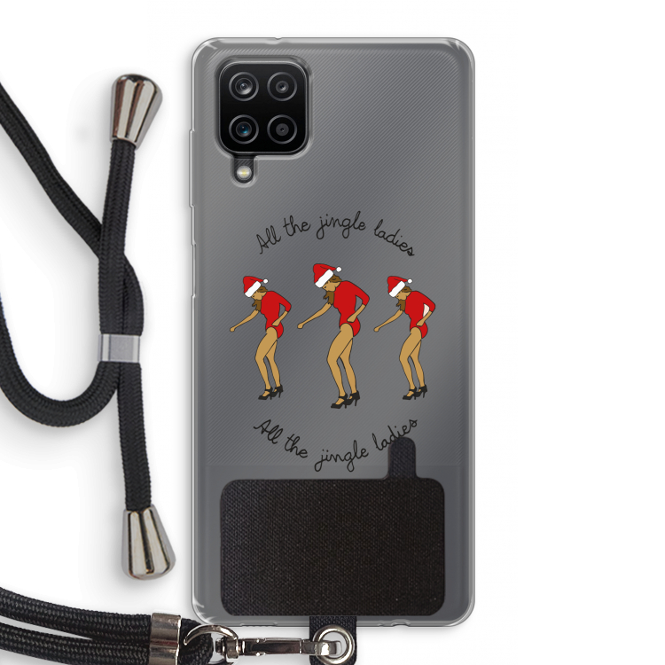 Jingle Ladies: Samsung Galaxy A12 Transparant Hoesje met koord
