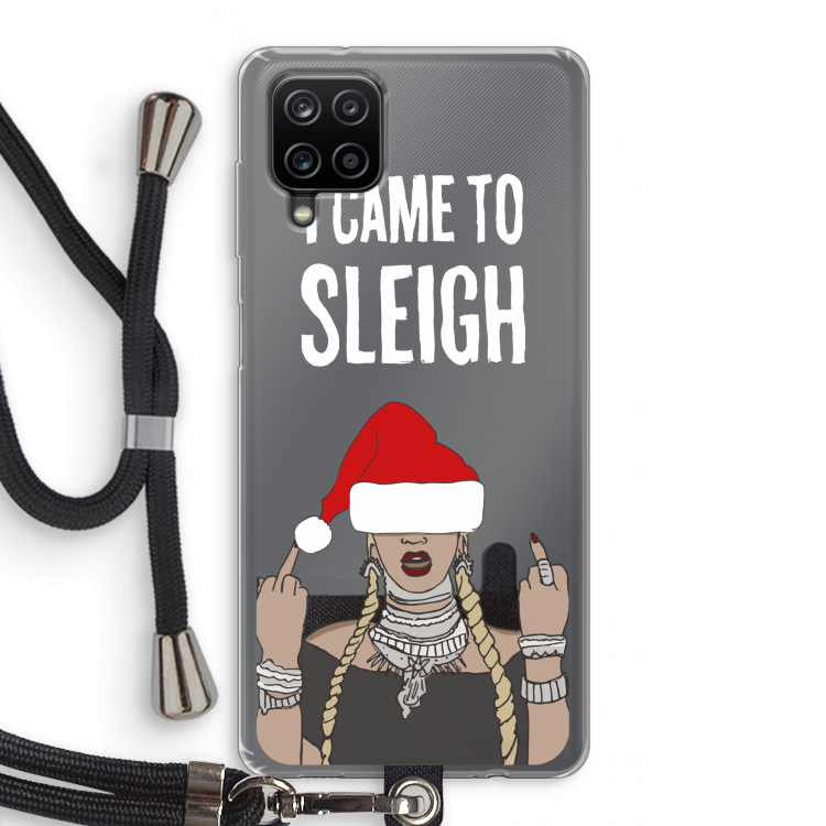 Came To Sleigh: Samsung Galaxy A12 Transparant Hoesje met koord