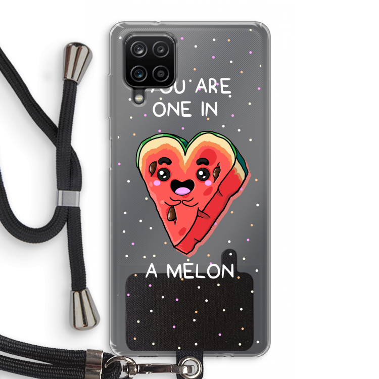 One In A Melon: Samsung Galaxy A12 Transparant Hoesje met koord