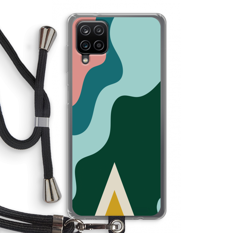 Noor B: Samsung Galaxy A12 Transparant Hoesje met koord