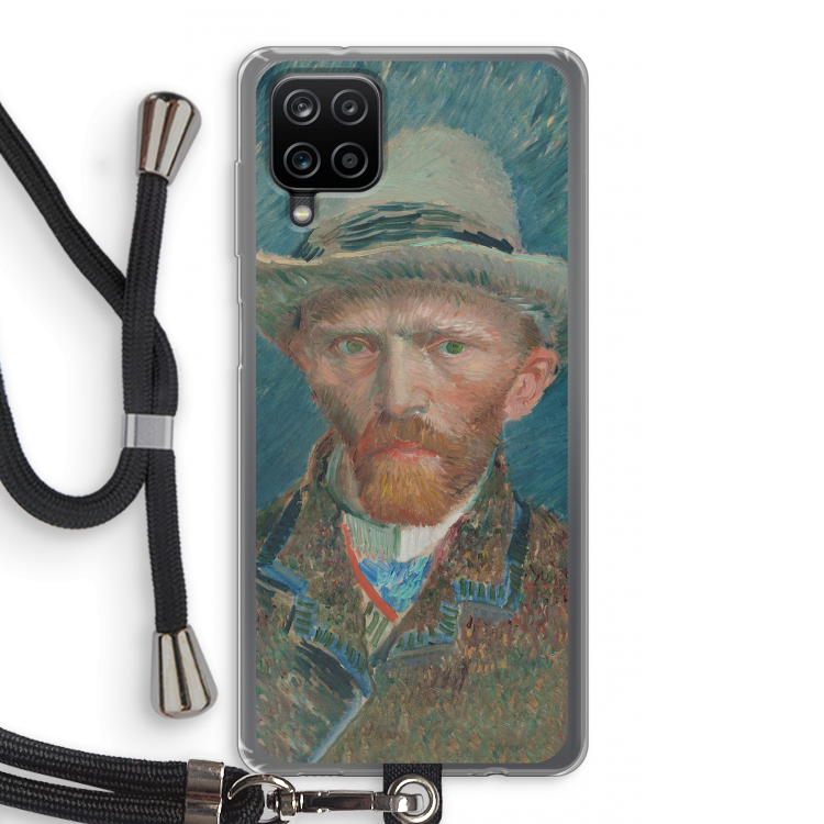 Van Gogh: Samsung Galaxy A12 Transparant Hoesje met koord