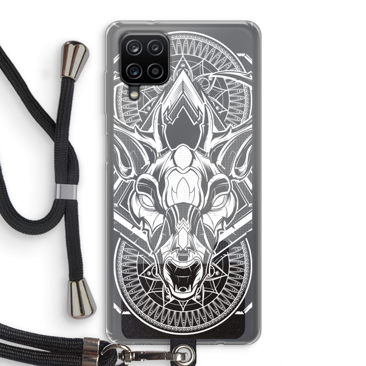 Oh Deer: Samsung Galaxy A12 Transparant Hoesje met koord