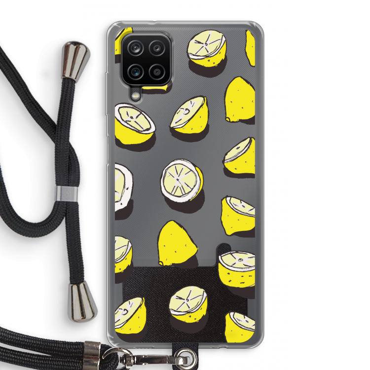 When Life Gives You Lemons...: Samsung Galaxy A12 Transparant Hoesje met koord