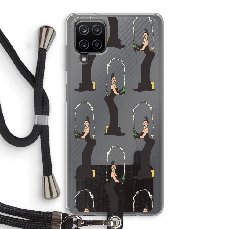 Pop Some Kim: Samsung Galaxy A12 Transparant Hoesje met koord